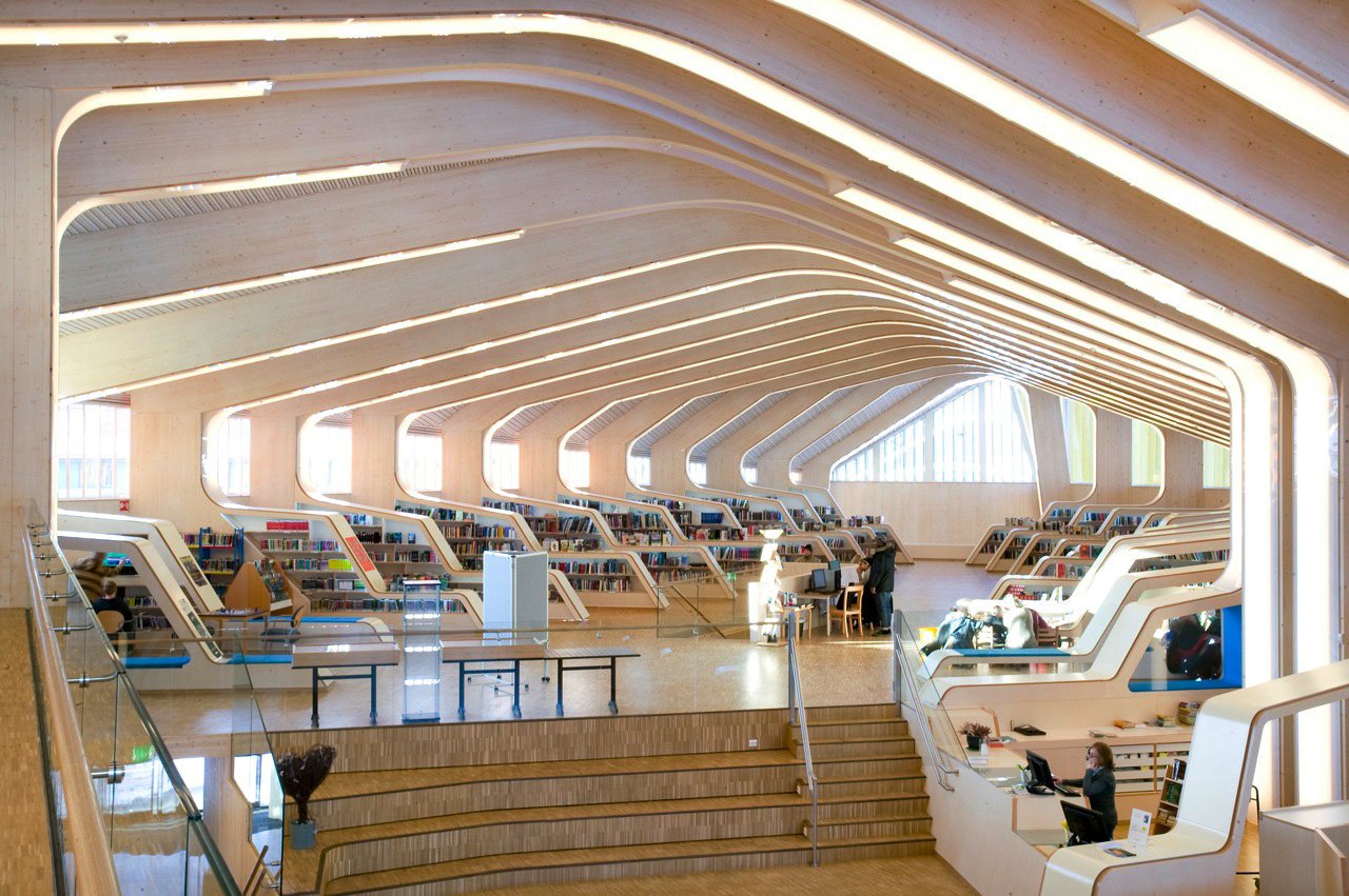 VEF Entreprenør har også levert Vennesla Bibliotek.